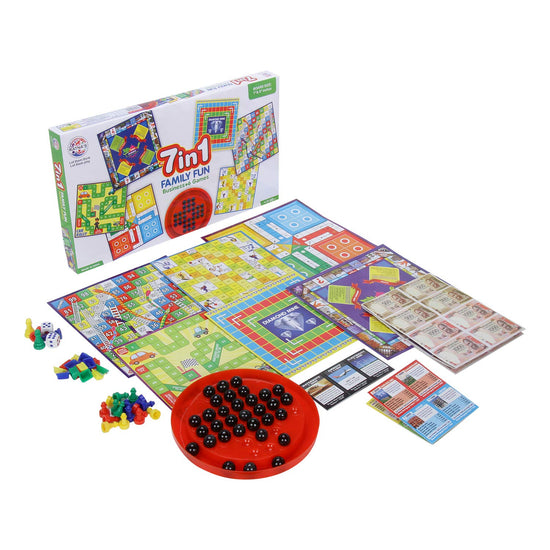 7-in-1 Family Board Games: Brainvita, Ludo and More - BachcheCompany.com