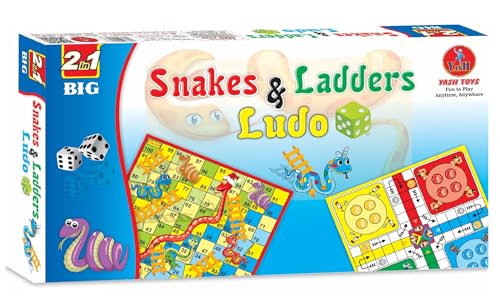 Yash Toys Snakes & Ladders and Ludo - Fun for 14 Kids!- BachcheCompany.com