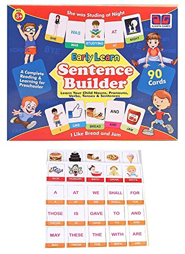 Preview image Fun and Educational Math and Sentence Builder Game with Flash Cards- BachcheCompany.com