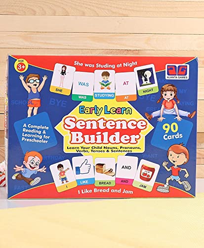 2nd product image for Fun and Educational Math and Sentence Builder Game with Flash Cards- BachcheCompany.com