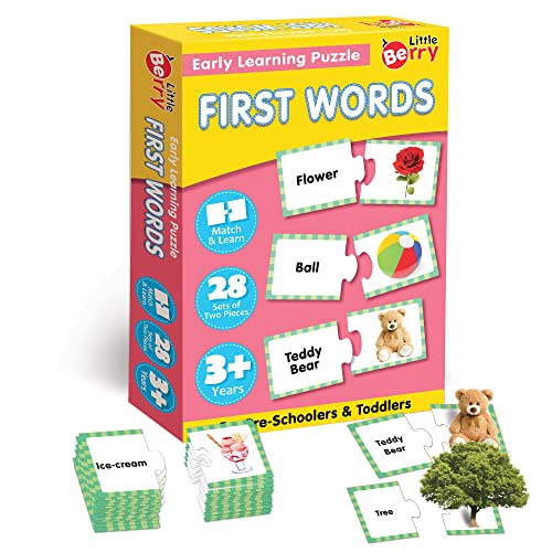 Little Berry First Words Puzzle for Kids - 42 Thick Pieces- BachcheCompany.com