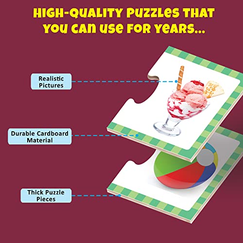 7th product image for Little Berry First Words Puzzle for Kids - 42 Thick Pieces- BachcheCompany.com