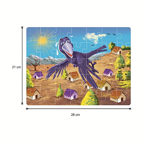 5th product image for Interactive Jigsaw Puzzle & Storybook Set for Kids - The Thirsty Crow- BachcheCompany.com