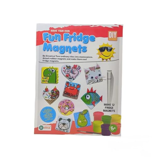 Create 12 Colorful Fridge Magnets with Magnetic Masterpieces Kit- BachcheCompany.com