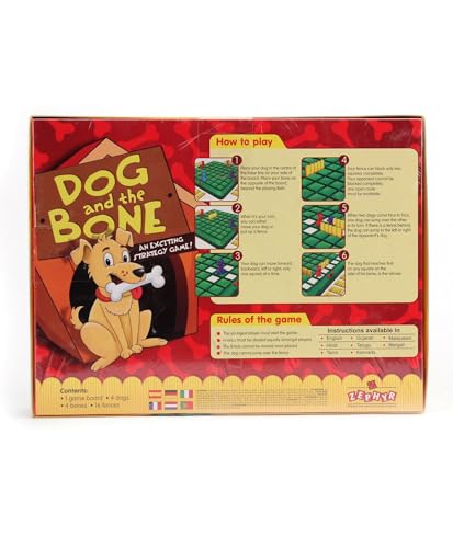 Preview image 3rd product image for Yuiop Dog & the Bone Strategy Game - Super Fun for All!- BachcheCompany.com