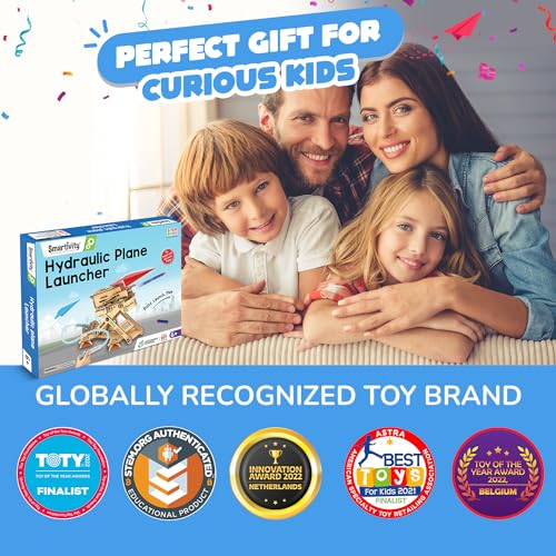 2th product image for 2-in-1 Hydraulic Aeroplane & Dart Launcher Toy for Kids | DIY Science Toy for 6-14 Years Old | Exciting Birthday Gift for Boys & Girls- BachcheCompany.com