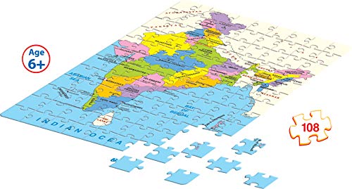 3rd product image for Explore India with 108-Piece Jigsaw Puzzle Set | Educational Toys for Kids 6+ Years- BachcheCompany.com