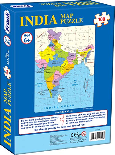 Preview image 2th product image for Explore India with 108-Piece Jigsaw Puzzle Set | Educational Toys for Kids 6+ Years- BachcheCompany.com