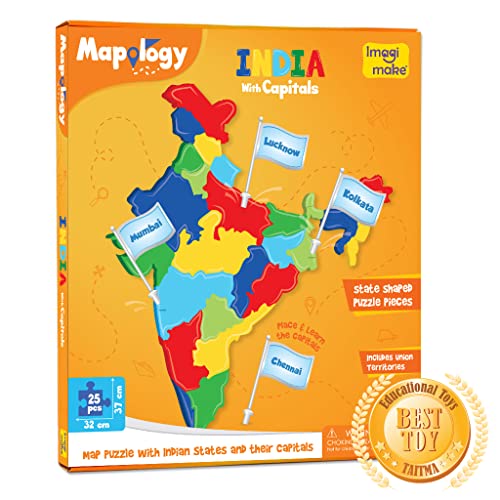 Preview image Learn About India with Imagimake Mapology Puzzle- BachcheCompany.com