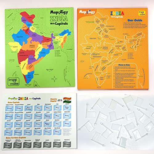 3rd product image for Learn About India with Imagimake Mapology Puzzle- BachcheCompany.com