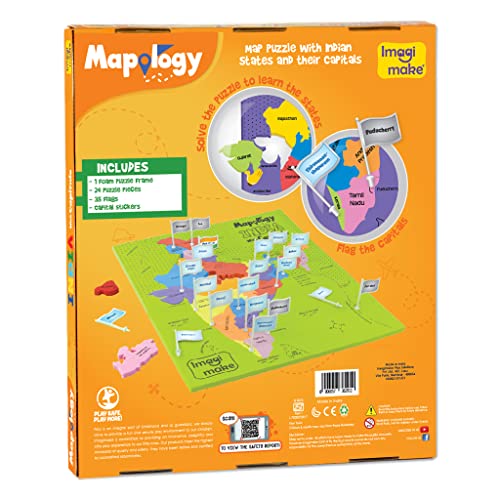 Preview image 5th product image for Learn About India with Imagimake Mapology Puzzle- BachcheCompany.com