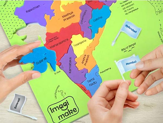 2th product image for Learn About India with Imagimake Mapology Puzzle- BachcheCompany.com