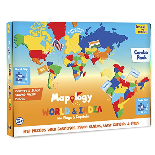 Preview image 3rd product image for Explore the World with Imagimake Mapology - Educational Toy for Kids- BachcheCompany.com