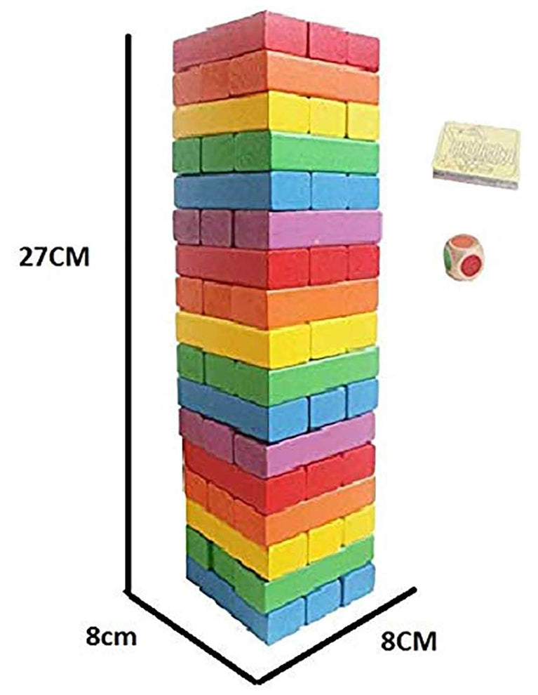 Preview image 6th product image for Wooden Building Blocks Toy - 48 Pieces - BachcheCompany.com