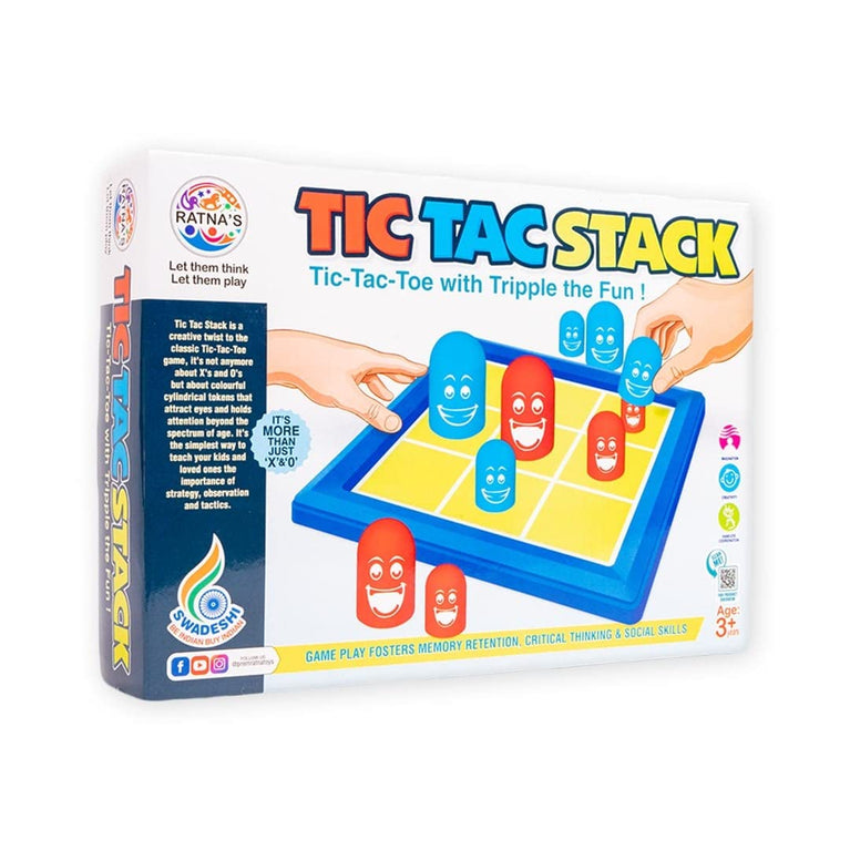 Preview image Tic Tac Stack: Mind-Challenging Strategy Board Game - BachcheCompany.com