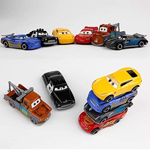 7th product image for Disney Pixar Cars 3 Diecast Metal Toy Car Play Set for Kids - Set of 6 - BachcheCompany.com