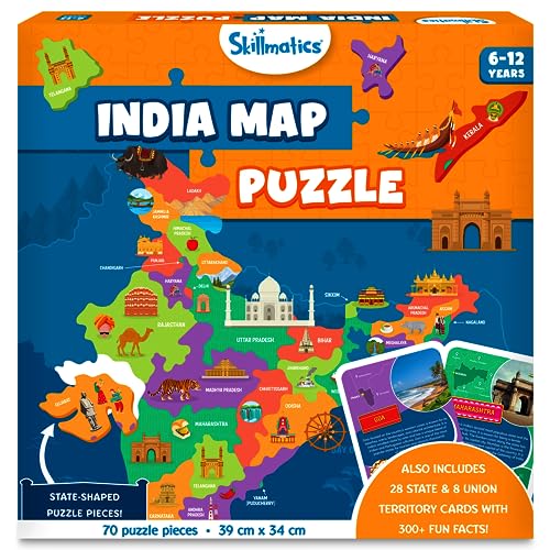 Explore India with Skillmatics Puzzle - 70 Pieces - BachcheCompany.com