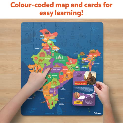 4th product image for Explore India with Skillmatics Puzzle - 70 Pieces - BachcheCompany.com