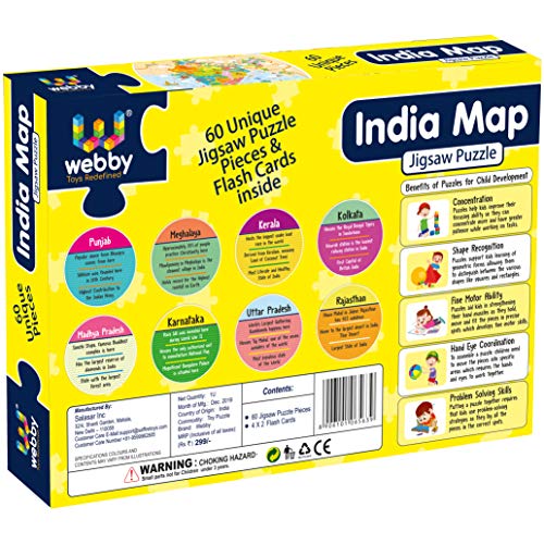 4th product image for Explore the Wonders of India: Amazing Map Jigsaw Puzzle - BachcheCompany.com