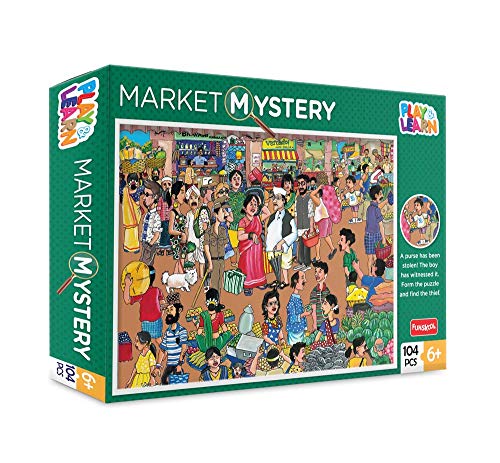 Funskool Play and Learn Market Mystery Puzzle | 104 Pieces - BachcheCompany.com