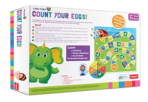 5th product image for Chu Chu TV Funskool Count Your Eggs: Multicolor for 3 Years - BachcheCompany.com