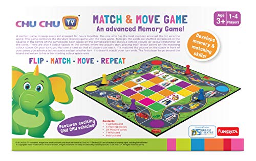 3rd product image for Chu Chu TV Funskool Match and Move - Educational Game - BachcheCompany.com