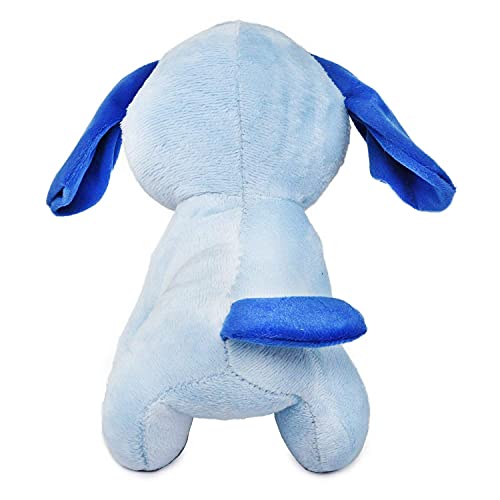 4th product image for Adorable Webby Soft Animal Plush Dog Toy - 20cm Blue - BachcheCompany.com