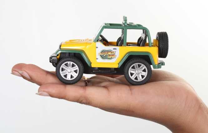 Preview image 2nd product image for Multicolour Safari Car - 1 Pull Back Vehicle for Kids - BachcheCompany.com