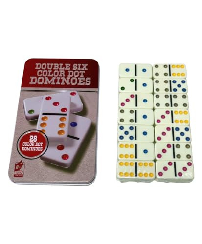 Preview image 2nd product image for Colorful Dot Dominoes Tile Game for Adults and Kids - BachcheCompany.com