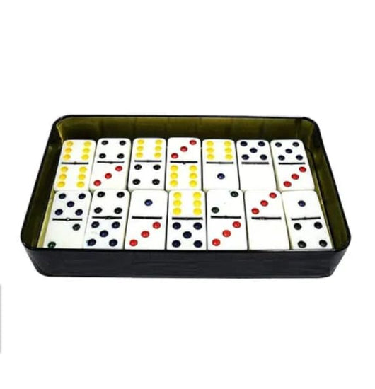 4th product image for Colorful Dot Dominoes Tile Game for Adults and Kids - BachcheCompany.com