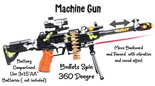 7th product image for Fun and Exciting 25 Musical Army Style Toy Gun for Kids - BachcheCompany.com