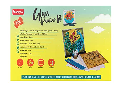 Preview image 3 Product Image for - BC9049113985337 for Create Your Own Glass Painting Kit - Funskool Handycrafts