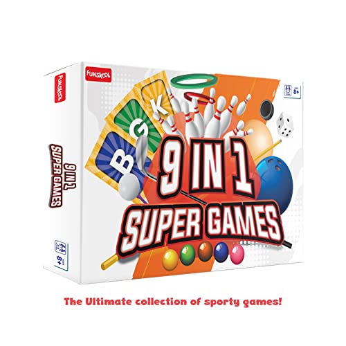 Preview image 2nd product image for Ultimate Strategy Fun: Funskool Games Super 9-in-1, Ages 8+ - BachcheCompany.com