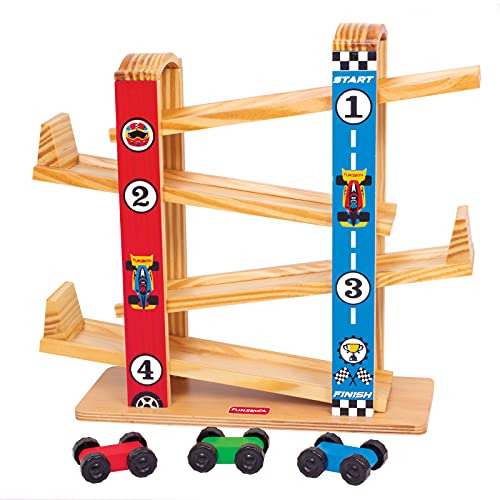 7th product image for Giggles Funskool Ramp Racer Toy with 3 Mini Cars - Free Wheeling! - BachcheCompany.com