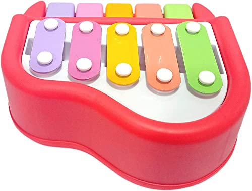 Preview image 3rd product image for Musical Multi-Keys Xylophone and Piano for Kids - Non-Toxic and Non-Battery - Red - BachcheCompany.com