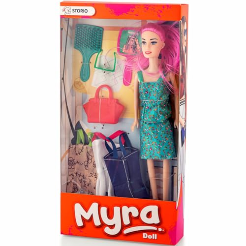 Myra Doll - Moveable Arms and Legs, Green Dress - BachcheCompany.com