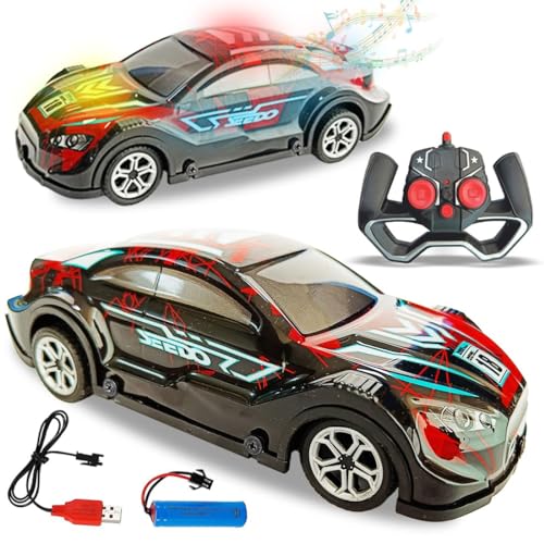 Dazzling RC Car for Kids - USB Rechargeable with LED Light and Music - BachcheCompany.com