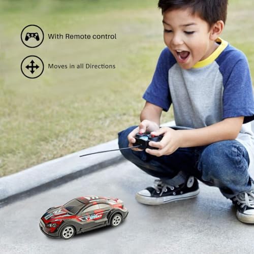 9th product image for Dazzling RC Car for Kids - USB Rechargeable with LED Light and Music - BachcheCompany.com