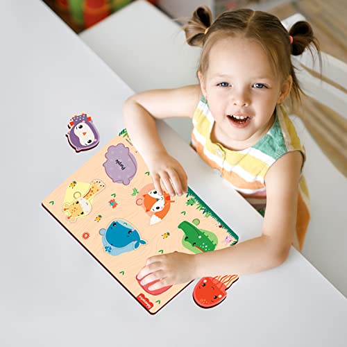 3rd product image for Wooden Montessori Puzzle Toy for Kids | Fisher Price - BachcheCompany.com