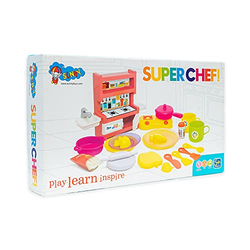 Preview image Roleplay Kitchen Play Set for Kids - Superchef Kitchen Set - BachcheCompany.com