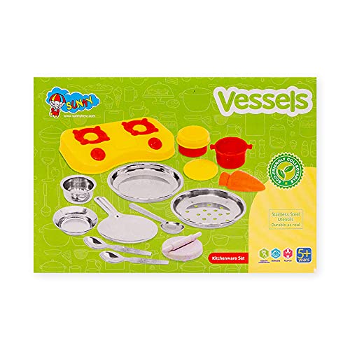 7th product image for Perfect Roleplay Kitchen Set for Kids - Pretend Play Vessels Set - BachcheCompany.com