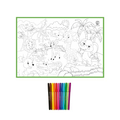Preview image 2 Product Image for - BC9061666062649 for My Coloring Mat: Fun and Easy Way to Learn - 40x27 Inches