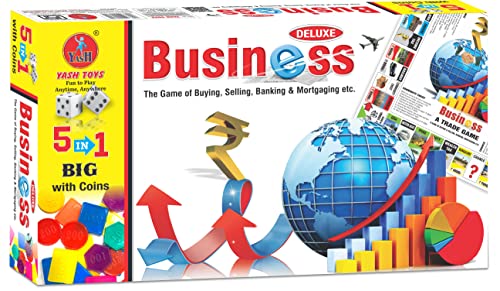 5-in-1 Deluxe Board Game with Plastic Coins for Kids 9+ - BachcheCompany.com